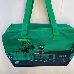 New Without Tag Trader Joe’s Green Insulated Cooler Bag - Limited Edition